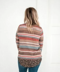 No Ship Drop Ship Dipped In Leopard Top Tops