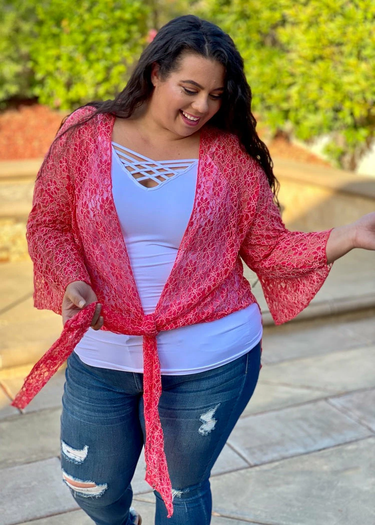 Boutique Simplified Lace Floral Kimono 3 Boutique Simplified Lace Floral Kimono