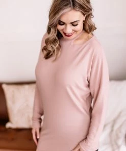 No Ship Drop Ship Apparel Not Cutout For This Mock Neck Top In Champagne