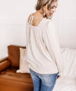 No Ship Drop Ship Find Your Way Back Button Down Top In Seashell Apparel