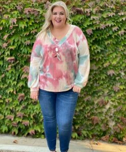 Boutique Simplified Fall Foliage Waffle Knit Top