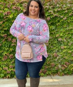 Boutique Simplified Foggy Mornings Cold Shoulder Tunic