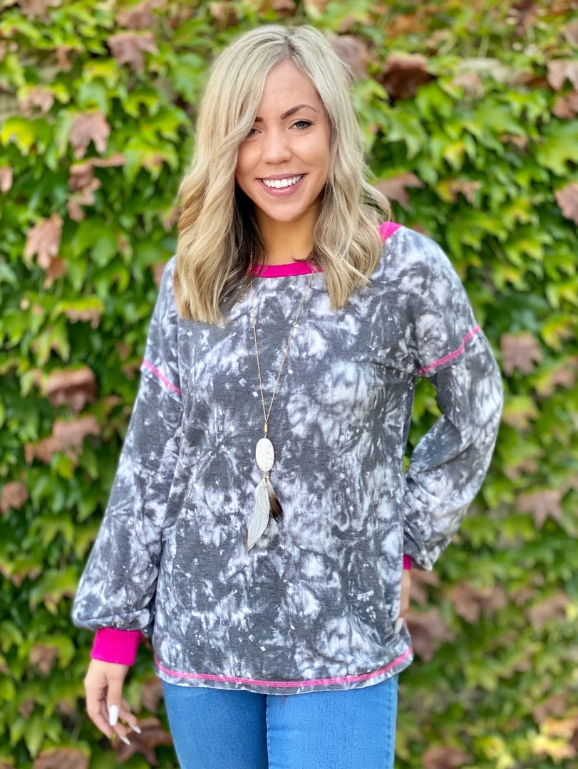 Boutique Simplified Galactic Vibes Long Sleeve Top 2 Boutique Simplified Galactic Vibes Long Sleeve Top