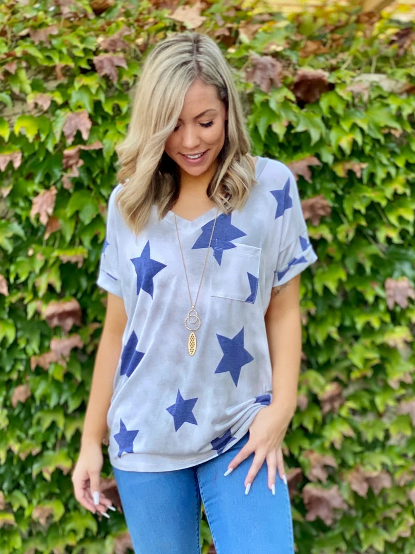 Boutique Simplified Hazy Skies Boyfriend Tee 3 Boutique Simplified Hazy Skies Boyfriend Tee