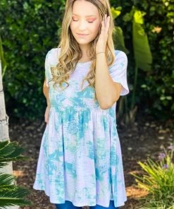 Boutique Simplified Hint Of Paisley Tie Dye Babydoll Top 12 Boutique Simplified Hint Of Paisley Tie Dye Babydoll Top