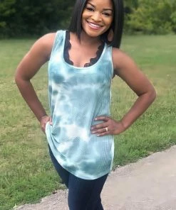 Boutique Simplified How Far I'll Go Lace Trim Tank