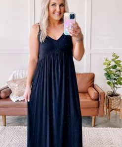 No Ship Drop Ship Be Enviable Maxi Dress In Black