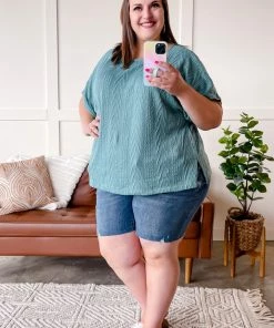 No Ship Drop Ship GHG- Shop Singles The Thighs Have It Judy Blue Thigh Shorts (GHG-S)