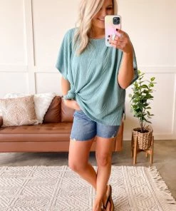 No Ship Drop Ship Ripples On The Water Cable Knit Top Apparel