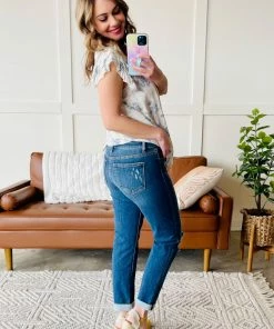 No Ship Drop Ship Apparel Appetite For Destruction Mid Rise Slim Fit Judy Blue Jeans