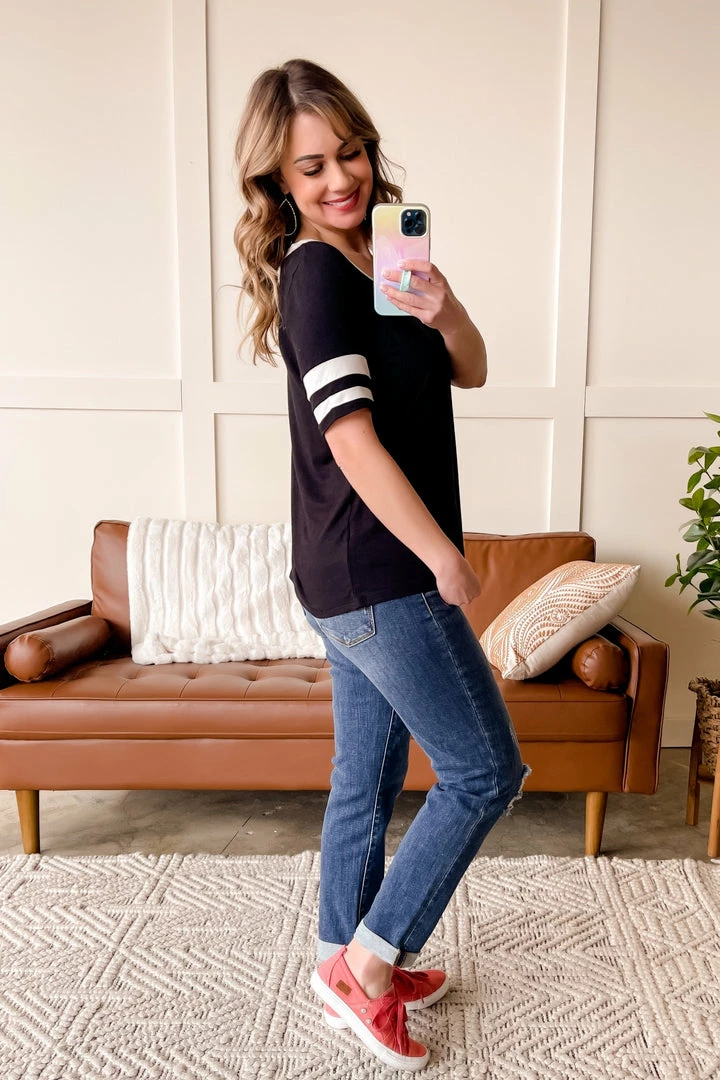 No Ship Drop Ship The Winning Team Top In Black & White (GHG-S) 4 No Ship Drop Ship The Winning Team Top In Black & White (GHG-S)