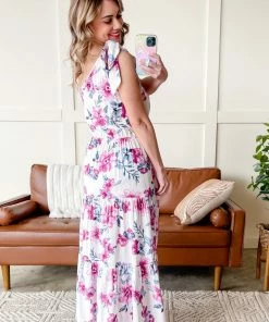 No Ship Drop Ship Apparel A Modern Twist Ribbon Tie Tiered Dress In Purple Floral 12 No Ship Drop Ship Apparel A Modern Twist Ribbon Tie Tiered Dress In Purple Floral