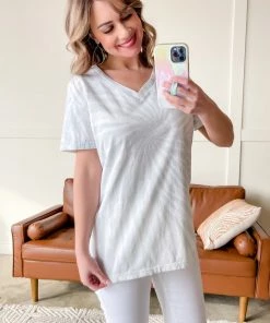 No Ship Drop Ship Apparel Spiral Out Bleach Tee In Light Sage 17 No Ship Drop Ship Apparel Spiral Out Bleach Tee In Light Sage