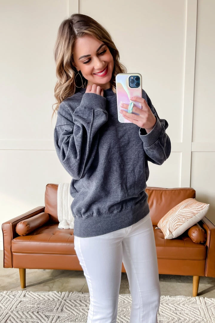 No Ship Drop Ship Drop The Subject Sweatshirt In Charcoal 2 No Ship Drop Ship Drop The Subject Sweatshirt In Charcoal