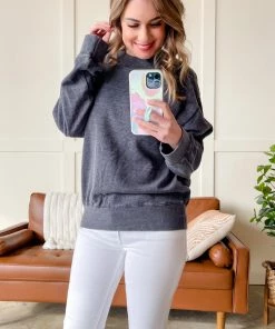 No Ship Drop Ship Drop The Subject Sweatshirt In Charcoal 11 No Ship Drop Ship Drop The Subject Sweatshirt In Charcoal