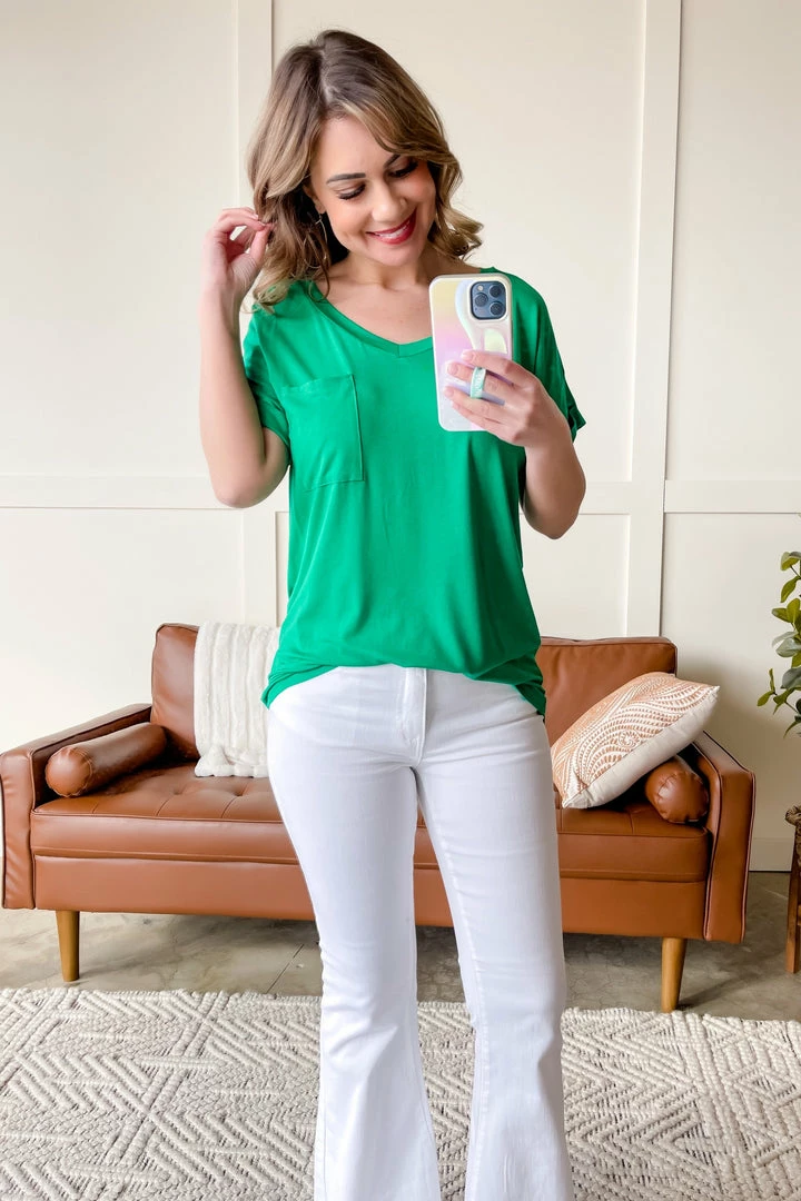 No Ship Drop Ship Pocketful Of Basics In Kelly Green 6 No Ship Drop Ship Pocketful Of Basics In Kelly Green