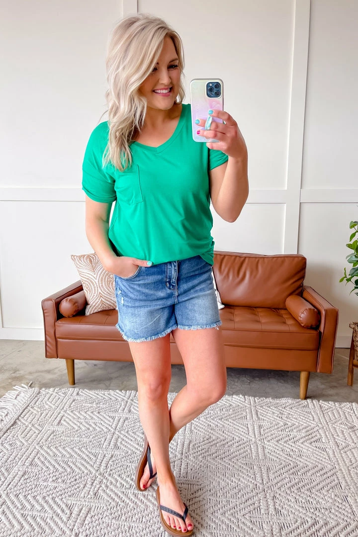 No Ship Drop Ship Pocketful Of Basics In Kelly Green 5 No Ship Drop Ship Pocketful Of Basics In Kelly Green