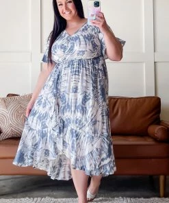 No Ship Drop Ship Point Break Flowy Surplice High Low Dress In Ocean Blue (GHG-M) GHG- Shop Singles 12 No Ship Drop Ship Point Break Flowy Surplice High Low Dress In Ocean Blue (GHG-M) GHG- Shop Singles