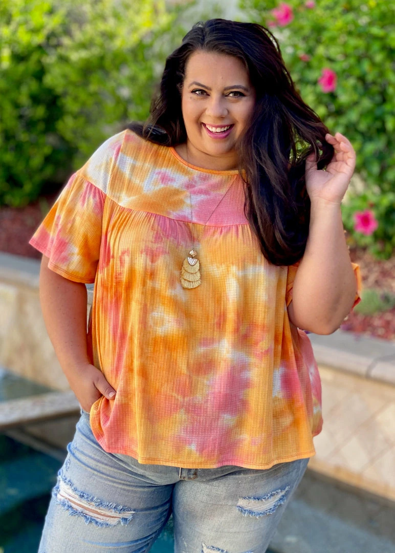 Boutique Simplified Ray Of Sunshine Ruffle Short Sleeve Top 3 Boutique Simplified Ray Of Sunshine Ruffle Short Sleeve Top