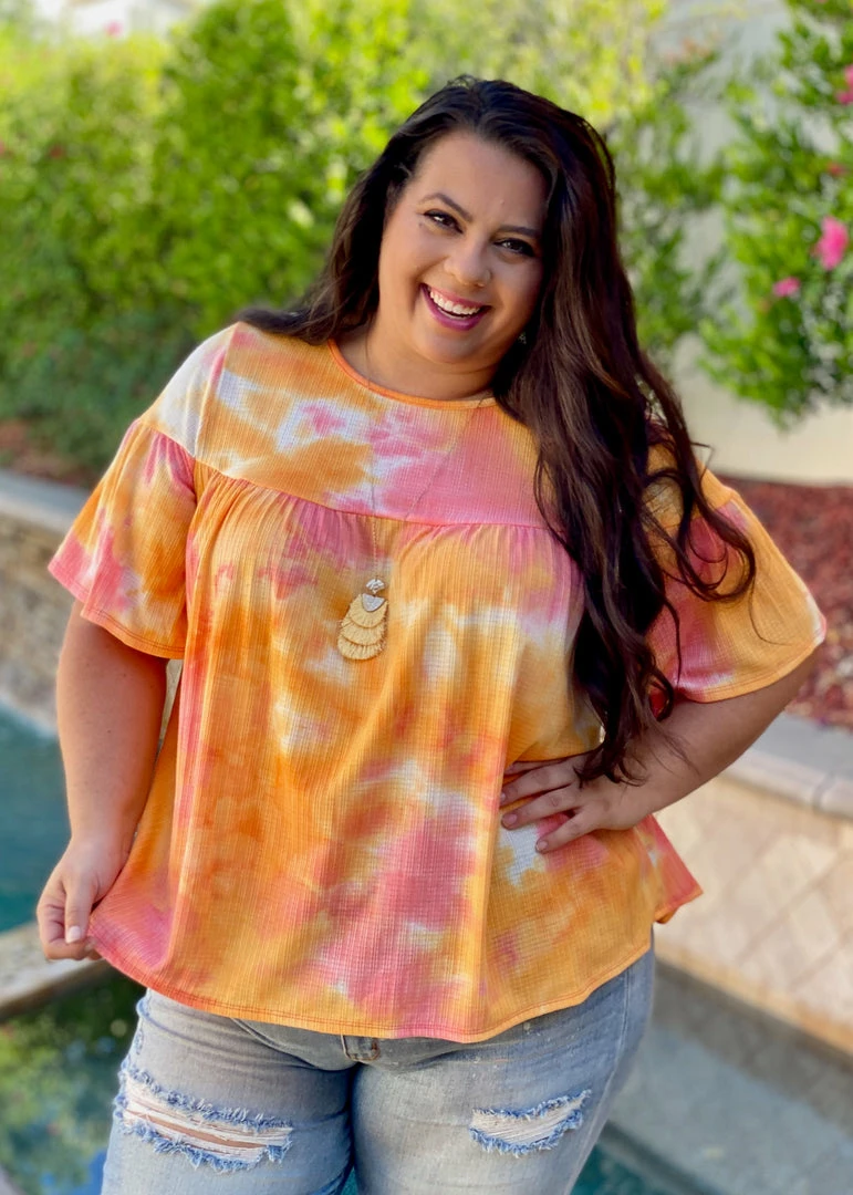 Boutique Simplified Ray Of Sunshine Ruffle Short Sleeve Top 2 Boutique Simplified Ray Of Sunshine Ruffle Short Sleeve Top