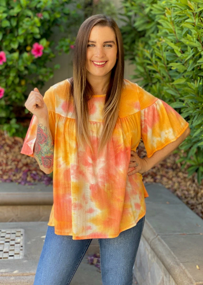 Boutique Simplified Ray Of Sunshine Ruffle Short Sleeve Top 7 Boutique Simplified Ray Of Sunshine Ruffle Short Sleeve Top