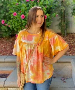 Boutique Simplified Ray Of Sunshine Ruffle Short Sleeve Top 15 Boutique Simplified Ray Of Sunshine Ruffle Short Sleeve Top