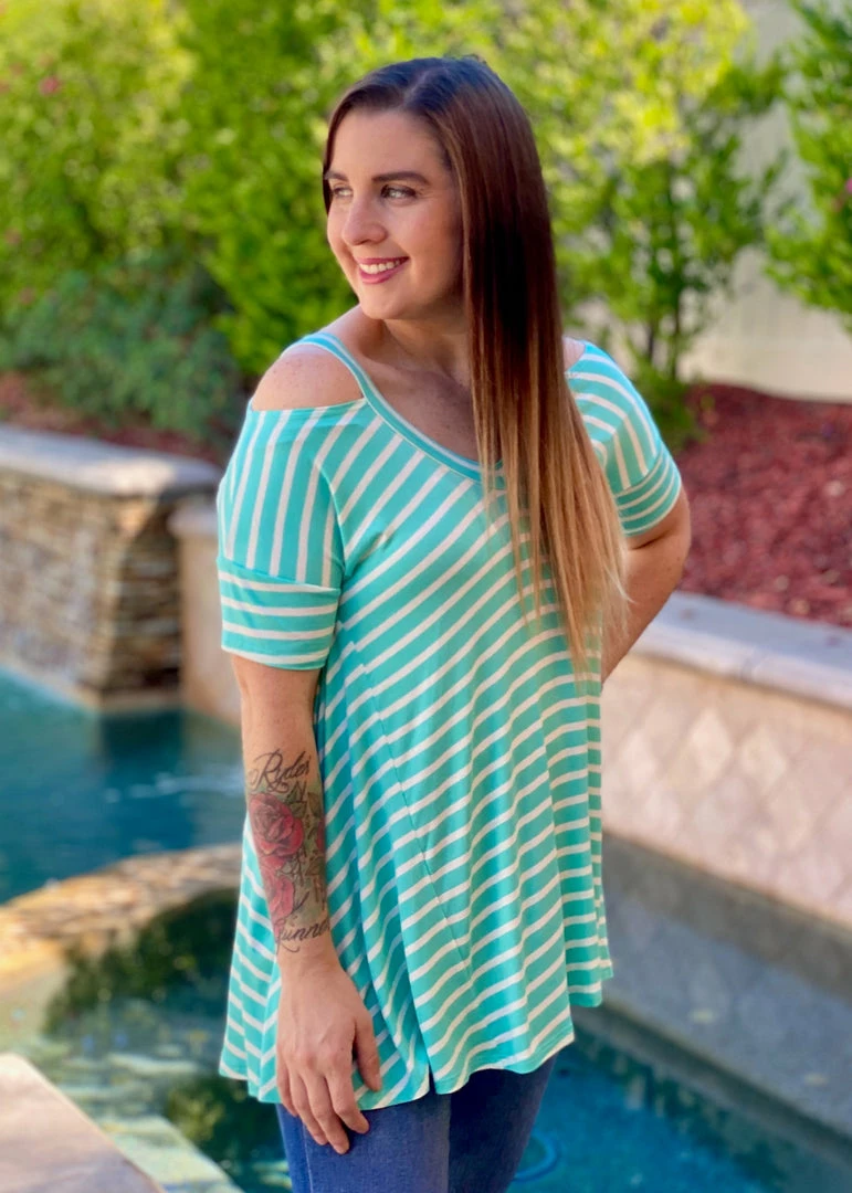 Boutique Simplified Minty Fresh Loose Fit Top 2 Boutique Simplified Minty Fresh Loose Fit Top