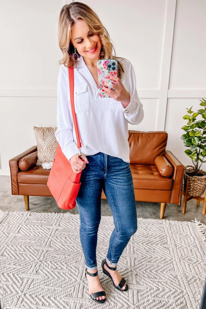 No Ship Drop Ship Hot Under The Collar Top In White Apparel 7 No Ship Drop Ship Hot Under The Collar Top In White Apparel