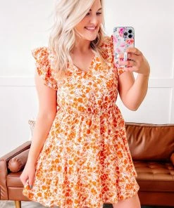 No Ship Drop Ship Apparel Dawn Of A New Day Orange Floral Dress 15 No Ship Drop Ship Apparel Dawn Of A New Day Orange Floral Dress