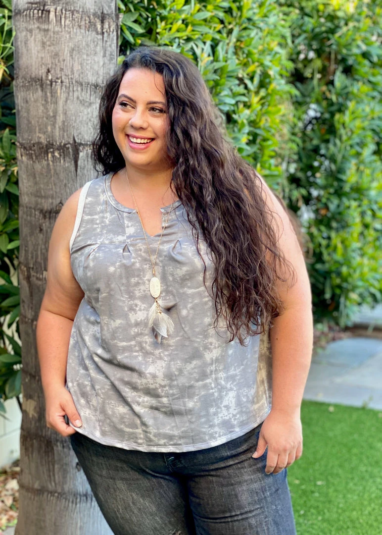 Boutique Simplified Smokey Skies Sleeveless Top 4 Boutique Simplified Smokey Skies Sleeveless Top