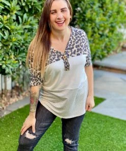 Boutique Simplified Live Above It All Short Sleeve Top