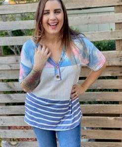 Boutique Simplified Cotton Candy Button Down Top 12 Boutique Simplified Cotton Candy Button Down Top