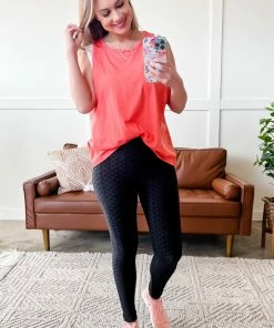 No Ship Drop Ship Apparel Hold It Right There Ruched Leggings In Black