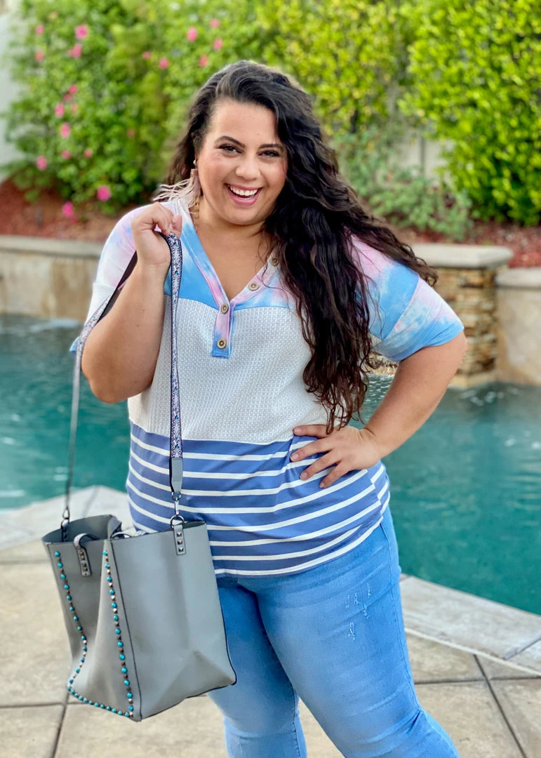 Boutique Simplified Cotton Candy Button Down Top 7 Boutique Simplified Cotton Candy Button Down Top