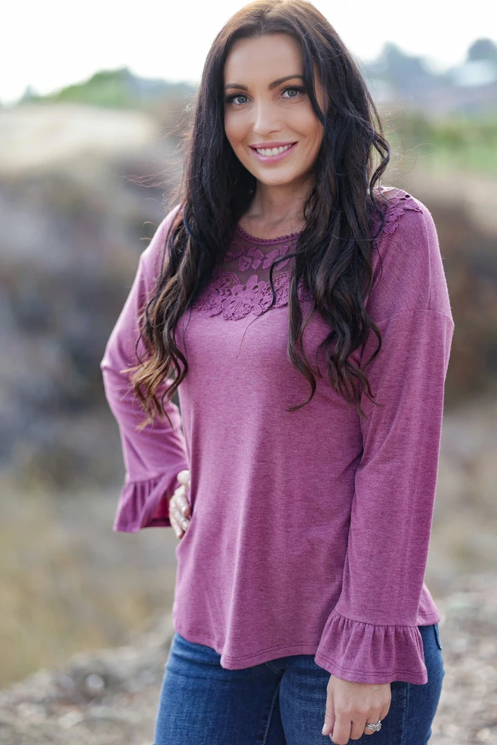 Boutique Simplified Violetta Bell Sleeve Top 1 Boutique Simplified Violetta Bell Sleeve Top