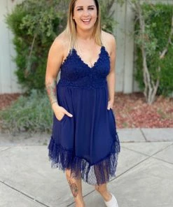 Boutique Simplified Tooling In Floral All In One Dress In Navy