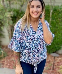 Boutique Simplified Springfree Bell Sleeve Top