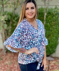 Boutique Simplified Springfree Bell Sleeve Top