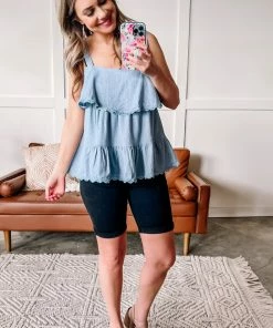 No Ship Drop Ship Apparel So Long, Farewell Black Bermuda Judy Blue Shorts