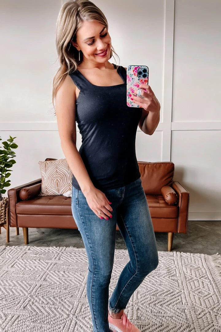 No Ship Drop Ship Learning To Fly Square Neck Tank Top Classic Black 9 No Ship Drop Ship Learning To Fly Square Neck Tank Top Classic Black