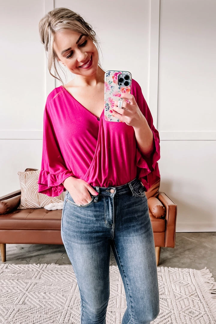 No Ship Drop Ship Let's Get Loud Bodysuit In Magenta Apparel 6 No Ship Drop Ship Let's Get Loud Bodysuit In Magenta Apparel