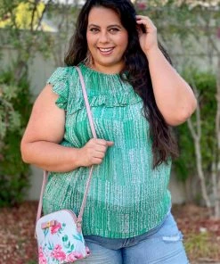 Boutique Simplified Open Pastures Shirred Woven Top 14 Boutique Simplified Open Pastures Shirred Woven Top