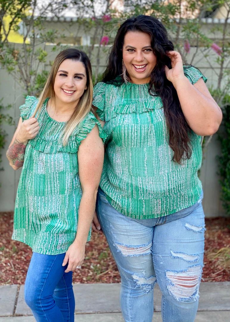 Boutique Simplified Open Pastures Shirred Woven Top 8 Boutique Simplified Open Pastures Shirred Woven Top