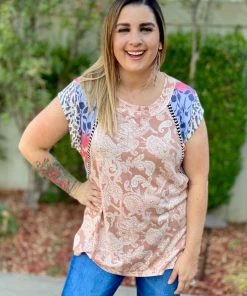 Boutique Simplified Explore The Unknown Short Sleeve Top