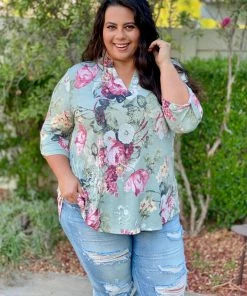 Boutique Simplified Picture Perfect 3/4 Sleeve Tunic