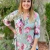 Boutique Simplified Picture Perfect 3/4 Sleeve Tunic