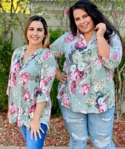 Boutique Simplified Picture Perfect 3/4 Sleeve Tunic