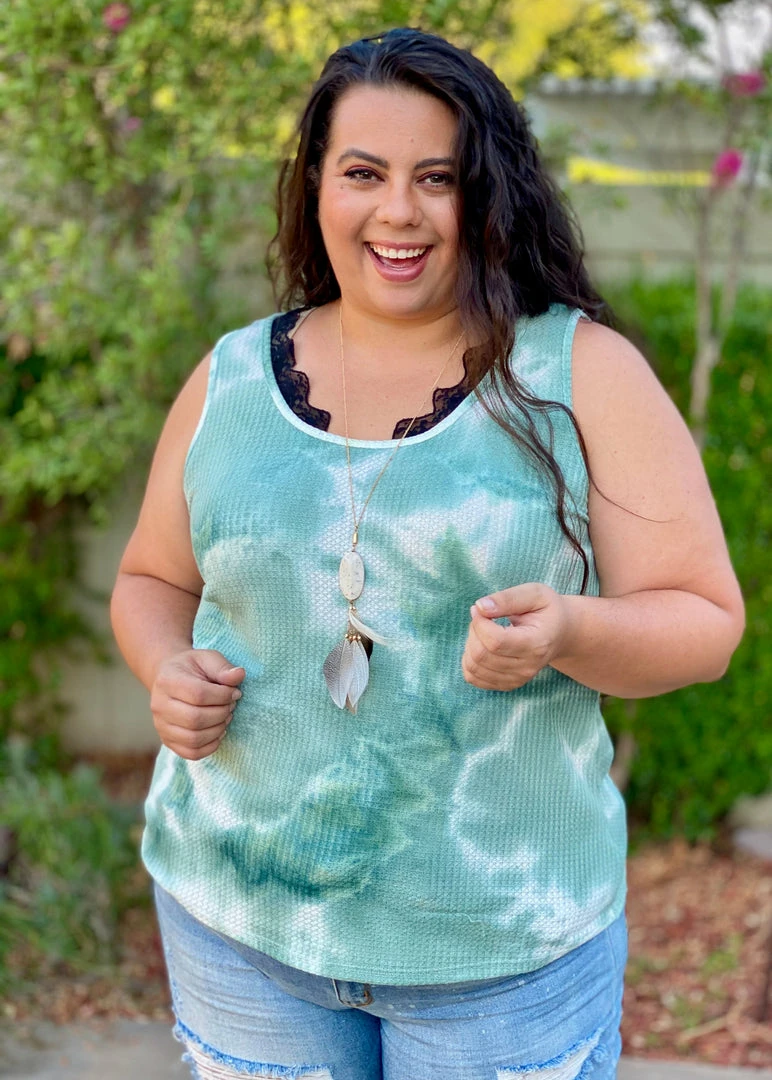 Boutique Simplified How Far I'll Go Lace Trim Tank 2 Boutique Simplified How Far I'll Go Lace Trim Tank