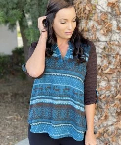 Boutique Simplified Winter Blue's Holiday Gabby