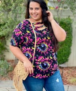 Boutique Simplified Burst Of Color Short Sleeve Top 18 Boutique Simplified Burst Of Color Short Sleeve Top